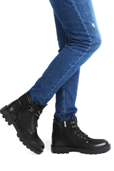 Pierre Cardin 77500 Kauçuk %100 Deri Kışlık Erkek Bot - 7