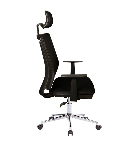 Uzay Ofis Lina Müdür Koltuğu - Siyah - 6