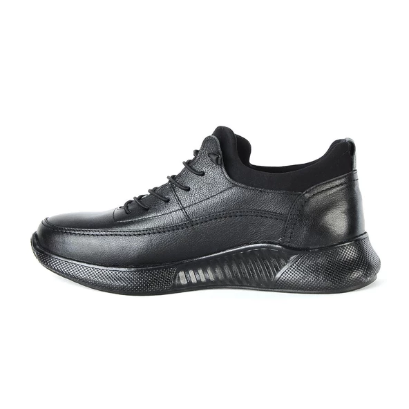 Dropland 8351 Siyah Milano %100 Deri Erkek Casual Ayakkabı - 3
