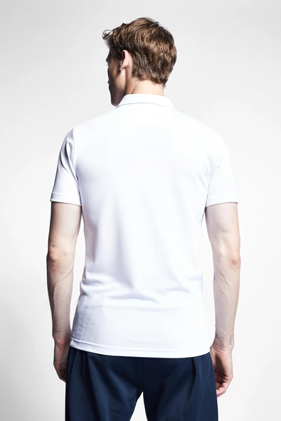 Lescon 23S-1275-23B Beyaz Erkek Kısa Kollu Polo Yaka T-Shirt - 3
