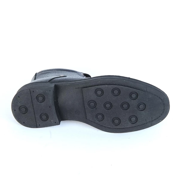 Bulldozer 240096 Siyah Floter Kürklü Deri Erkek Bot - Resim 4