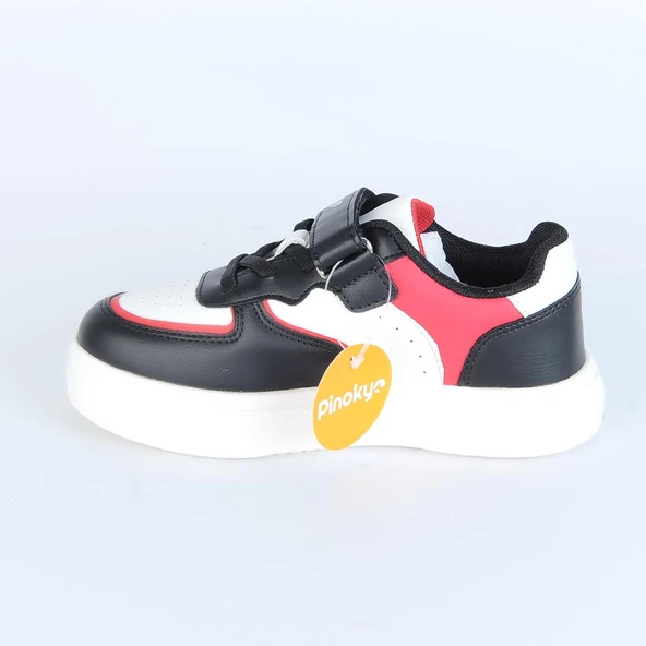 Pinokyo Natural Syh-Krmz Cırtlı Erkek Çocuk Spor Ayakkabı - Resim 2