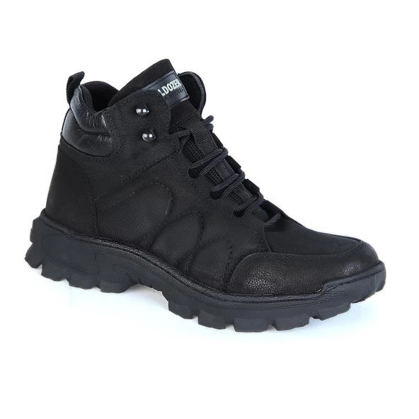 Bulldozer 240246 Siyah Nubuk Hakiki Deri Erkek Bot - Resim 2