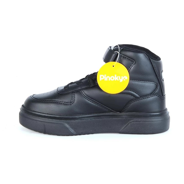 Pinokyo Chicago Siyah Cırtlı Boğazlı Erkek Çocuk Spor Ayakkabı - Resim 2