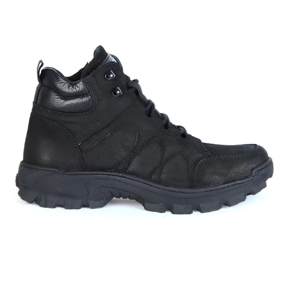 Bulldozer 240246 Siyah Nubuk Hakiki Deri Erkek Bot ürün görseli 1