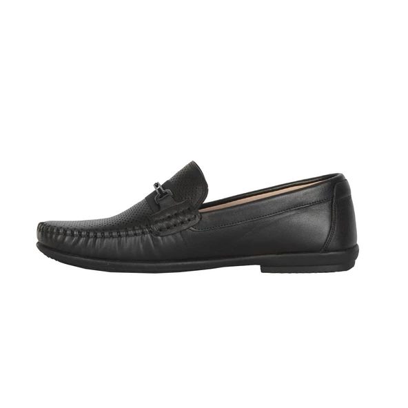Balayk 022 Siyah Lz %100 Deri Yazlık Erkek Klasik Loafer Ayakkabı - 3