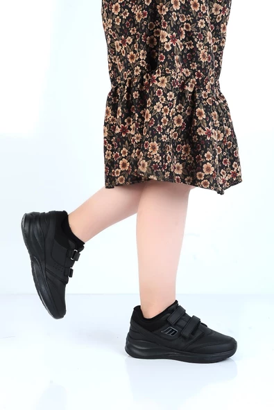 MP 232-1307ZN Siyah Cırtlı Kadın Sneaker Spor Ayakkabı - Resim 3