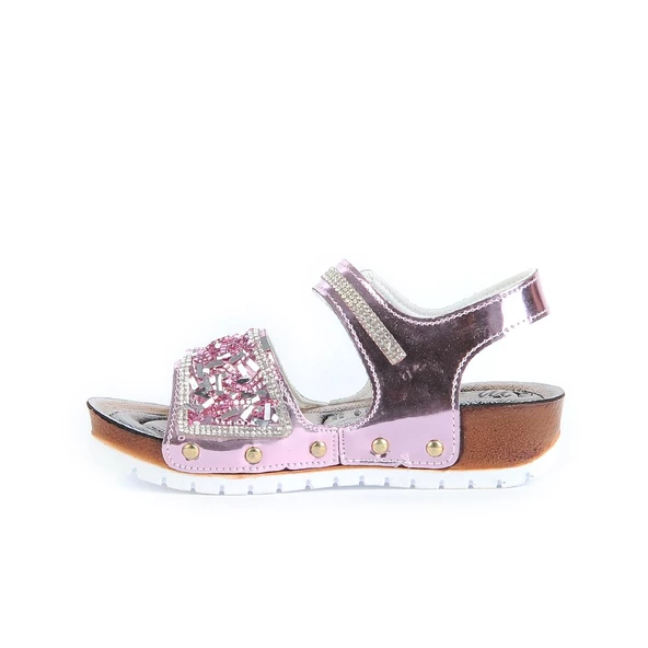 Ayakcenter 335-8 Rose Cırtlı Kız Çocuk Sandalet - Resim 3
