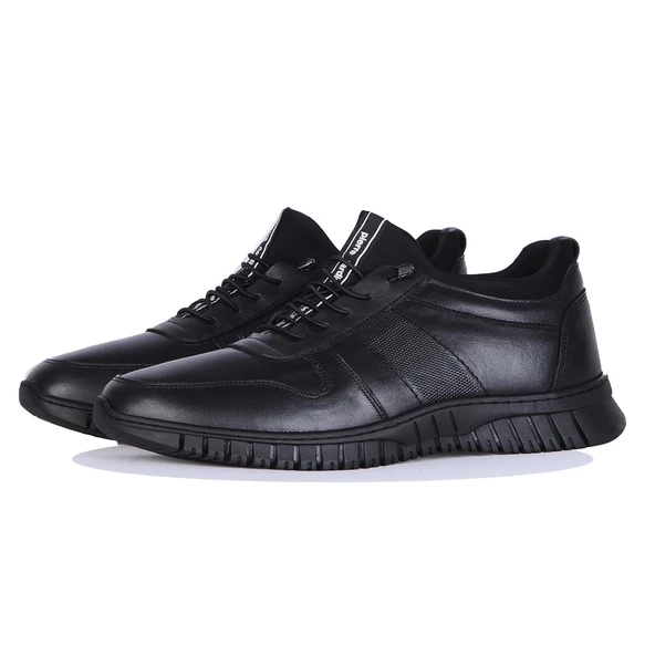 Pierre Cardin 191130 Exclusıve Siyah Cilt Deri Erkek Casual Ayakkabı - Resim 2
