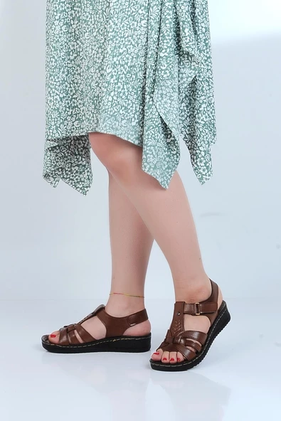 Ayakcenter 58412 Polero Kadın Düz Yazlık Sandalet - 3