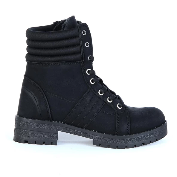 Twingo 285 Siyah Zümrüt Kürklü Kadın Düz Bot ürün görseli 1