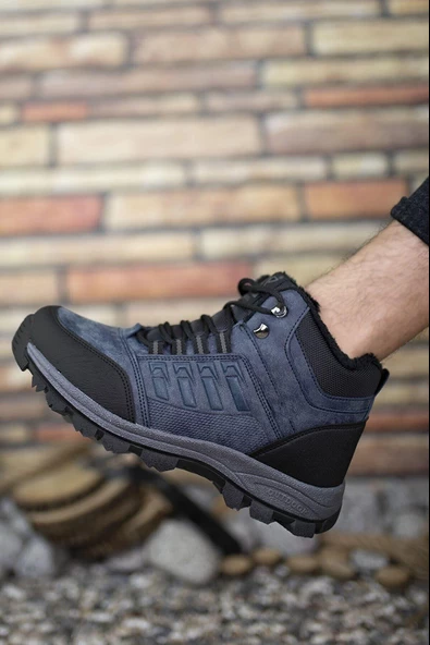 X-Step X6 Lacivert Termal Kürklü Kışlık Erkek Bot Ayakkabı ürün görseli