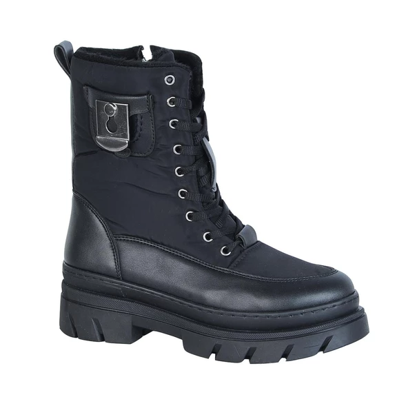 Bulldozer 240905 Siyah Termal Kürklü Kadın Bot - Resim 2