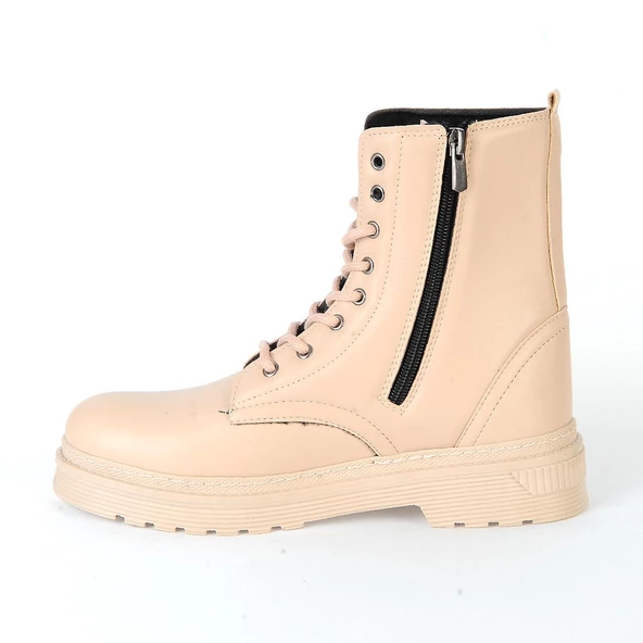 Wanetti Z.901 Kürklü Kışlık Kadın Düz Bot - Resim 3