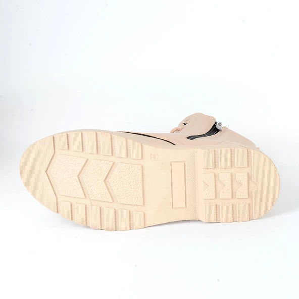 Wanetti Z.901 Kürklü Kışlık Kadın Düz Bot - Resim 4