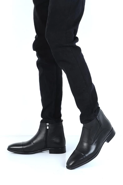 Crısso B429 Kauçuk %100 Deri Erkek Bot Ayakkabı - Resim 5