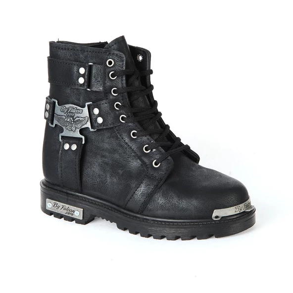 By Falcon 22-Flkn Siyah Termal Kışlık Erkek Bot Ayakkabı ürün görseli