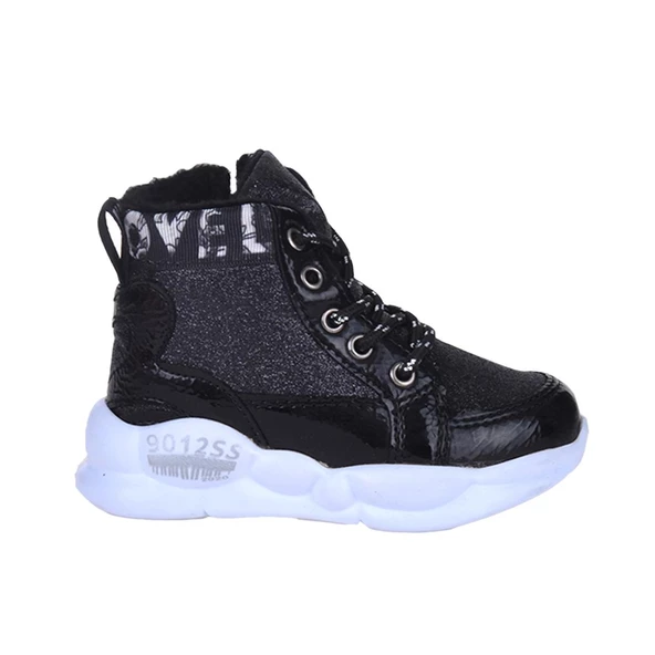 Twingo 7505 Siyah Termal Kürklü Kız Çocuk Bebe Bot Ayakkabı - Resim 2