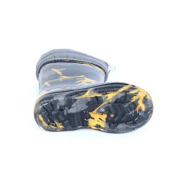 Serabian Pf-580 Syh-Sarı Kürklü Erkek Çocuk Çizme Bot Ayakkabı - Resim 4