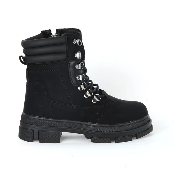 Twingo 7645 Siyah Zümrüt Kürklü Kız Çocuk Bot ürün görseli 1