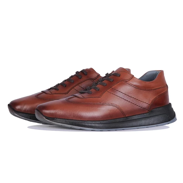 Mp 242-4566Mr %100 Deri Poli Erkek Günlük Casual Ayakkabı - Resim 6