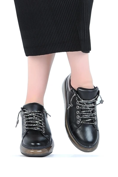 Kuum London K831126-A Siyah Kadın Sneaker Ayakkabı - Resim 2