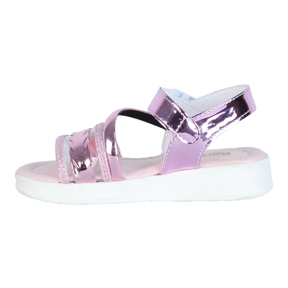 Poliva 7145 Barbies Cırtlı Yazlık Kız Çocuk Düz Sandalet - 11