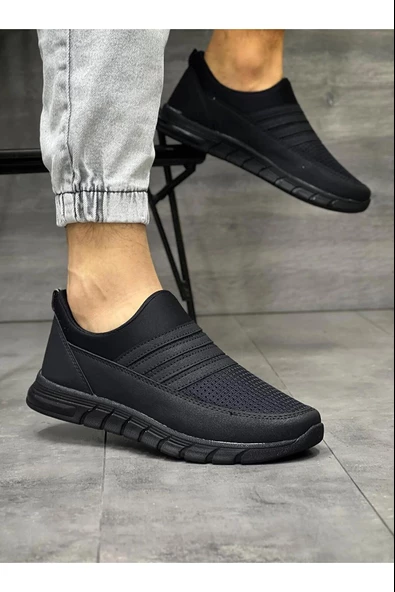 Jack Lion 858 Siyah Bağsız Yazlık Erkek Spor Ayakkabı