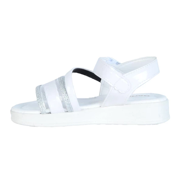 Poliva 7145 Barbies Cırtlı Yazlık Kız Çocuk Düz Sandalet - 3