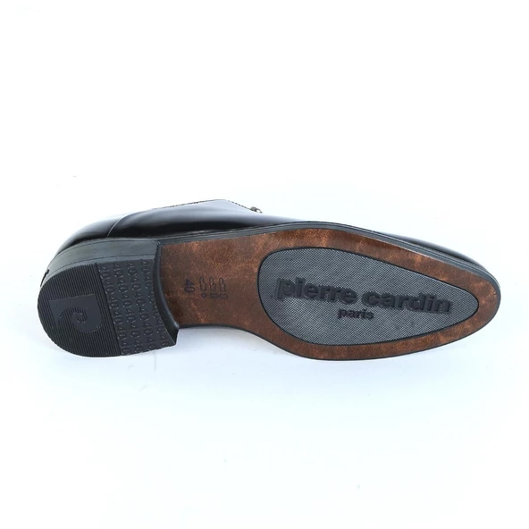 Pierre Cardin 7017 Groom Siyah Rugan Erkek Klasik Ayakkabı - Resim 4