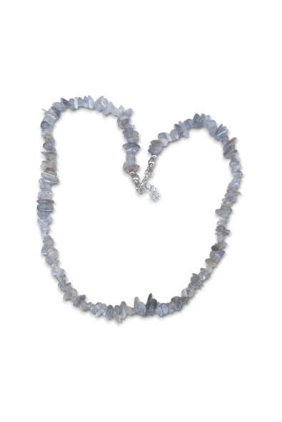 Işıltılı Kırıktaş Labradorit Kolye 347-4 - 4