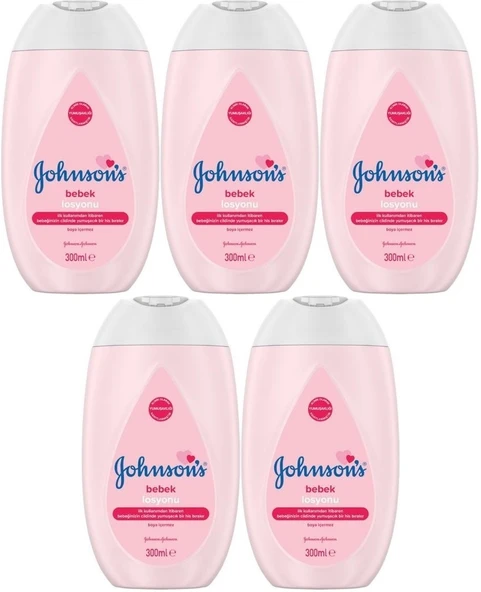 Johnsons Baby Bebek Losyon 300ML (5 Li Set) - 1