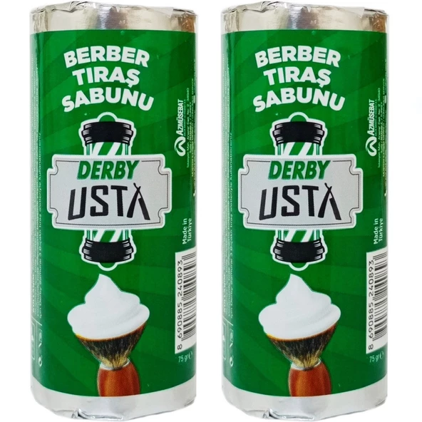 2x Derby Usta Berber Tıraş Sabunu 75g