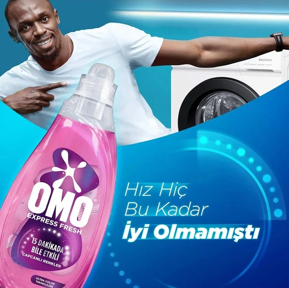 Omo Express Fresh Capcanlı Renkler Renkli & Siyahlar Sıvı Çamaşır Deterjanı 1480 Ml x 6 Adet - 8