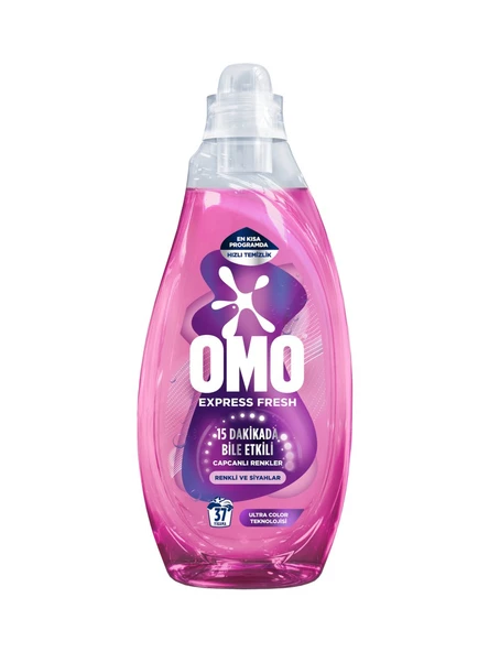 Omo Express Fresh Capcanlı Renkler Renkli & Siyahlar Sıvı Çamaşır Deterjanı 1480 Ml x 6 Adet - 4
