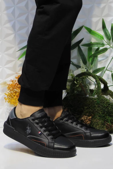 U.S. Polo Assn. Mayk Siyah Orijinal Ürün Sneaker Erkek Ayakkabı ürün görseli