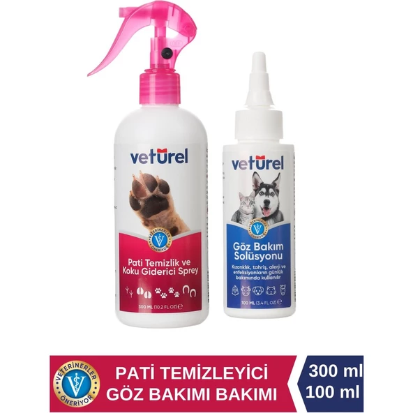 Kedi Göz Damlasi Kedi Pati Temizleme Kedi Tüy Sağlığı Pati Bakımı 300ML - Göz Bakım Solüsyonu