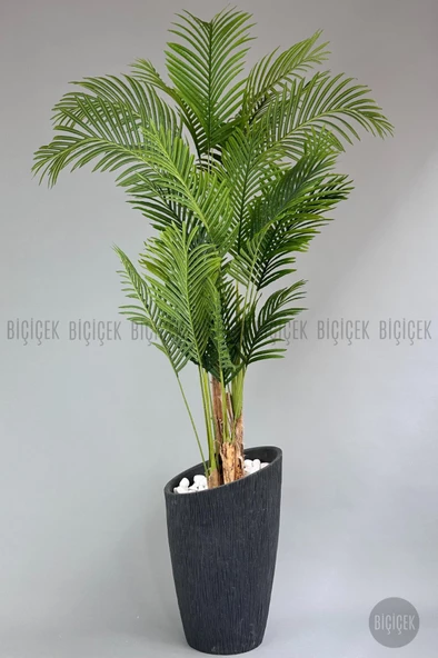 BİÇİÇEK   Yapay Areka Palmiyesi 250 cm lux dış mekan saksıda ürün görseli