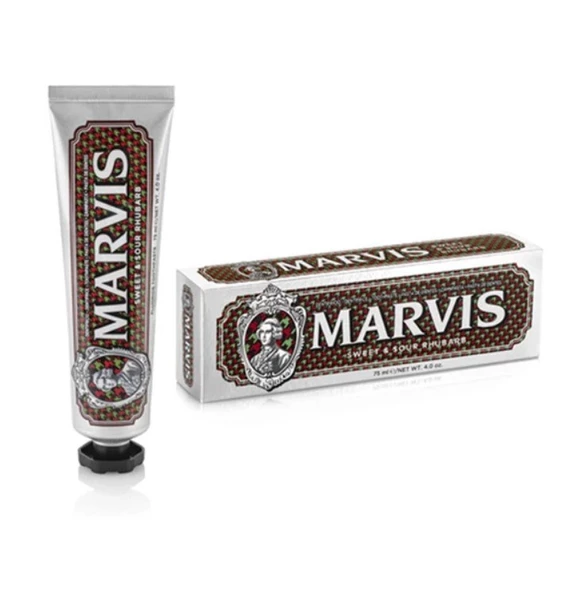 Marvis Sweet and Sour Rhubarb Florürlü Diş Macunu 75 ml