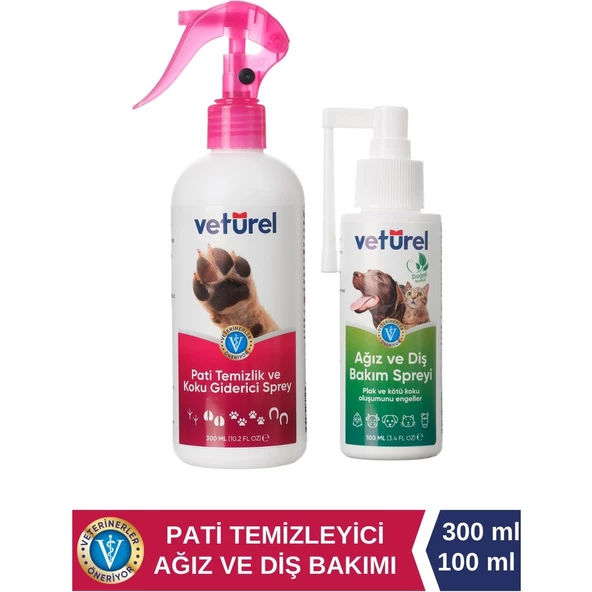 Köpek Pati Temizleme Köpek Ağız Kokusu Köpek Sağlık Pati Tüy Bakım 300ML - Ağız ve Diş Bakım Spreyi