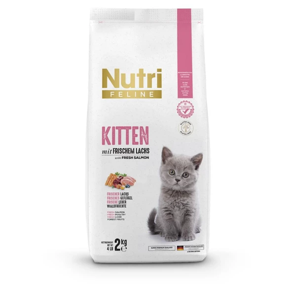 Nutri Feline 2Kg Yavru Somon Etli Kitten Kedi Maması