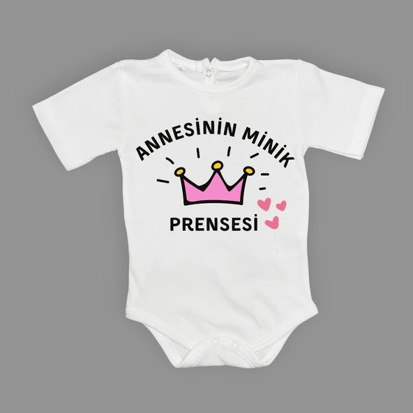 Annesinin Minik Prensesi Çıtçıtlı Body MNK0613 - 6
