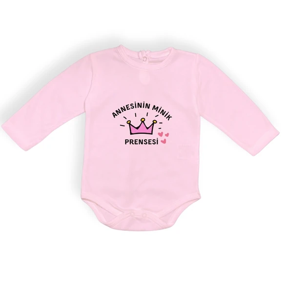 Annesinin Minik Prensesi Çıtçıtlı Body MNK0613 - 14
