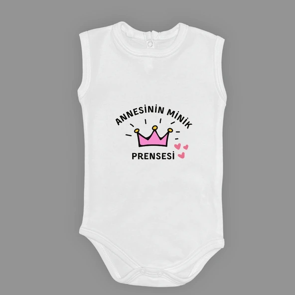 Annesinin Minik Prensesi Çıtçıtlı Body MNK0613