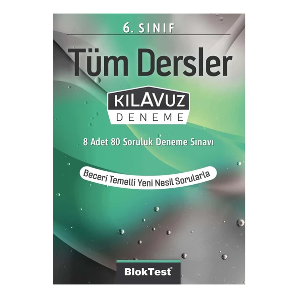 Bloktest 6.Sınıf Tüm Dersler Kılavuz Deneme
