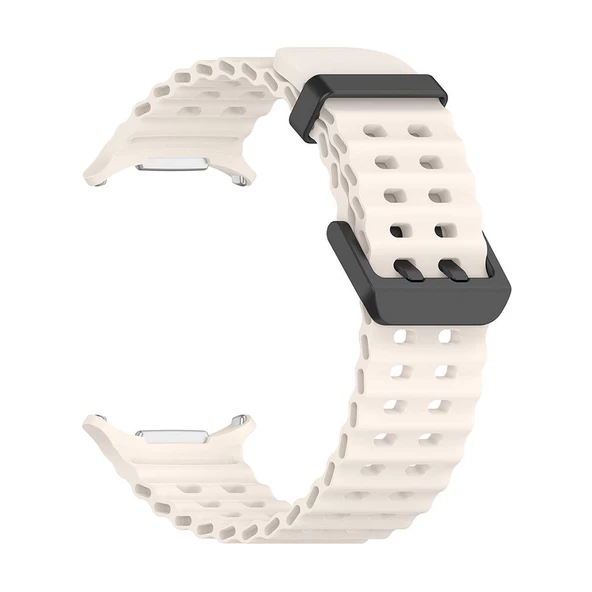 Gpack Samsung Galaxy Watch Ultra 47mm Kordon Tırtıklı Tasarım Silikon KRD118 - 5