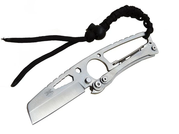 DPX Gear Hit Cutter TX01 Outdoor Kamp Bıçağı Metal 19 cm - İpli Sap, Kılıflı