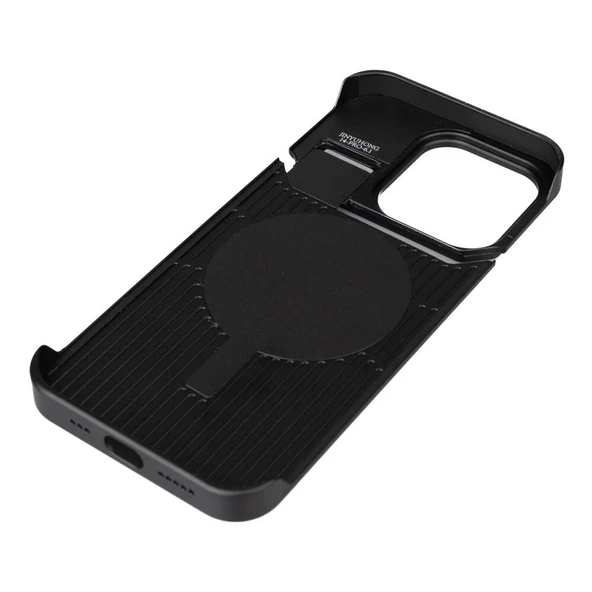 Gpack Apple iPhone 14 Pro Max Kılıf Magsafeli Mekanizmalı Koku Hazneli Mostar Kapak - 3