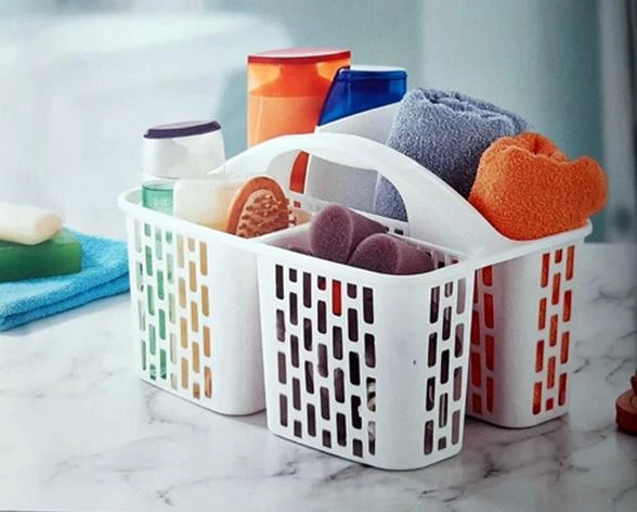 Geseus Taşıma Saplı Buzdolabı,Mutfak,Banyo Duzenleyici Organızer Beyaz-8114 - 4