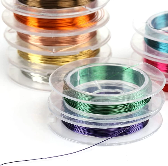 Hayal Sepeti TAKI ve FİLOGRAFİ TELİ Makara Tel - 0.3mm ince - 10 Farklı Renk - 2